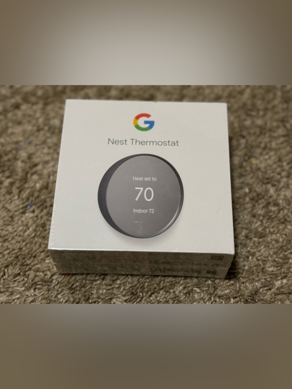 NWT Google Nest Thermostat (Charcoal) Sealed Smart WiFi Energy Saving